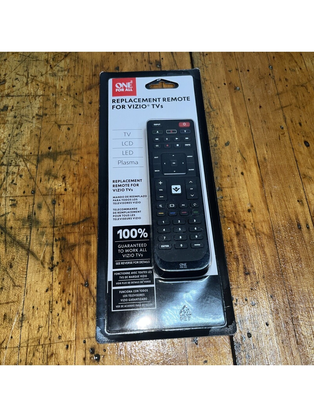 One For All TV Replacement Remote Control Vizio LED LCD Plasma New in Package